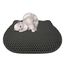 DIAMENTIQ Kattenbakmat in de vorm van een kattenkop - kattenbakmat - 40 x 50cm