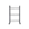 Groentetrolley Zwart Metaal Plastic 37 x 27 x 63 cm (4 Stuks)