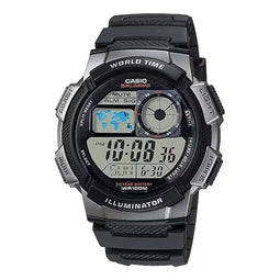 Horloge Heren Casio WORLD TIME ILLUMINATOR Zwart (Ø 43 mm)