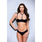 Ondergoed Set Baci Lingerie Quarter Zwart S/M 2 Onderdelen