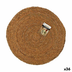 Placemat Privilege Zeealgen Bruin Ø 35 cm (36 Stuks)