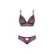 Ondergoed Set Obsessive Tulia Zwart L/XL