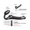 Zwarte Dildo Strap-on-me 6017371 Zwart XL