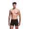 Heren Boxer Shorts Long Envy Zwart S/M