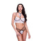Ondergoed Set Baci Lingerie Strappy Lace Zwart/Wit M/L 2 Onderdelen