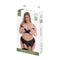 Ondergoed Set Baci Lingerie Peek-A-Boo Bra Zwart (Queen)