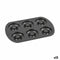 Oven Mould Quttin Donuts Koolstofstaal Zwart 32 x 21 x 2,3 cm (12 Stuks)