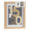 Muurfotlijst Natuurlijk Glas Hout MDF 20,5 x 2,5 x 26,5 cm (6 Stuks)