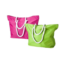 Strandtas Groen Roze Oxford 59 x 19 x 40 cm