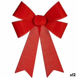 Lasso Kerstversiering Rood PVC 32 x 41 x 6 cm (12 Stuks)