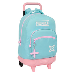 Schoolrugzak met Wielen Munich Heaven Hemelsblauw 33 x 45 x 22 cm