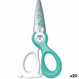 Schaar Maped Kidicut Kinderen Blauw Wit 12 cm (20 Stuks)