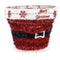 Decoratieve figuren Mand Klatergoud Wit Rood Polypropyleen PET 27 x 22 x 27 cm (8 Stuks)