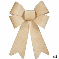Lasso Kerstversiering Beige PVC 16 x 24 x 4 cm (12 Stuks)