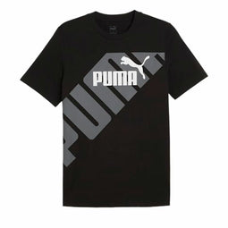 Heren-T-Shirt met Korte Mouwen Puma POWER Graphic Maat M