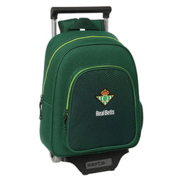 Schoolrugzak met Wielen Real Betis Balompié Groen 28 x 34 x 10 cm