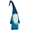 Decoratieve figuren Kabouter Blauw Wit Zilverkleurig Polyester Hout Zand 20 x 100 x 25 cm (8 Stuks)