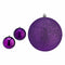 Set kerstballen Paars PVC Ø 12 cm (6 Stuks)