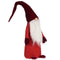Decoratieve figuren Kabouter Wit Rood Polyester Hout Zand 20 x 100 x 25 cm (8 Stuks)