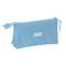 Pennenetui met 3 vakken Munich Basic Blauw 22 x 12 x 3 cm