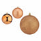 Set kerstballen Koper Plastic 12 x 13 x 12 cm (6 Stuks)