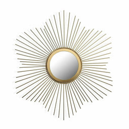Wandspiegel Versa Gouden Kristal Metaal (1,2 x 50 x 50 cm)