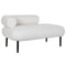Sofa DKD Home Decor Wit Zwart Metaal Scandi 127,5 x 73,5 x 64 cm