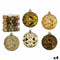 Set kerstballen 7 cm Groen Gouden PVC (4 Stuks)