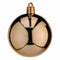 Set kerstballen Koper Plastic 6 x 7 x 6 cm (12 Stuks)