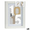 Fotolijsten Wit Glas Hout MDF 16 x 21 x 2,5 cm (6 Stuks)