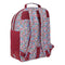 Schoolrugzak Nait Nait Flowers Bordeaux 32 x 42 x 15 cm