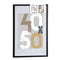 Muurfotlijst Zwart Plastic Hout MDF 52,5 x 2,5 x 72,5 cm (6 Stuks)