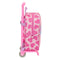 Schoolrugzak met Wielen Barbie Love Roze 22 x 27 x 10 cm
