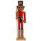 Decoratieve figuren Notenkraker Beer Bruin Zwart 16,5 x 60 x 13,5 cm (4 Stuks)