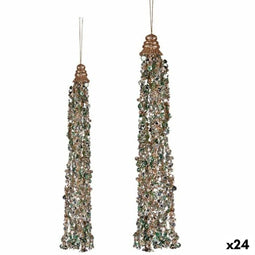 Kerstversiering Hanger Slingers Blauw champagne (24 Stuks)