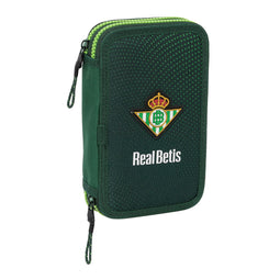 Dubbele etui Real Betis Balompié Groen 12.5 x 19.5 x 4 cm 28 Onderdelen