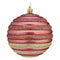 Set kerstballen Cirkels Roze Plastic 10 x 11 x 10 cm (6 Stuks)