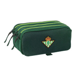 Pennenetui met 3 vakken Real Betis Balompié Groen 21,5 x 10 x 8 cm