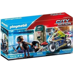 PLAYMOBIL - 70572 - Politieagent met motor en dief
