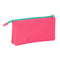 Pennenetui met 3 vakken Nait Nait Rosa fluor Roze 22 x 12 x 3 cm