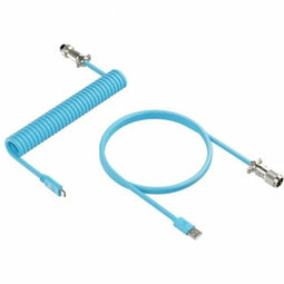 Kabel USB A naar USB-C Newskill NS-AC-COILC-B Blauw