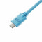 Kabel USB A naar USB-C Newskill NS-AC-COILC-B Blauw