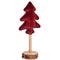 Kerstboom Polyester Kastanjebruin Hout 9,5 x 32 x 13 cm (12 Stuks)