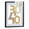 Muurfotlijst Zwart Plastic Hout MDF 42,5 x 2,5 x 52,5 cm (6 Stuks)
