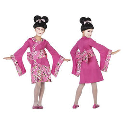 Kostuums voor Kinderen Geisha Fuchsiaroze (3 Pcs) Maat 3-4 Jaar