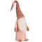 Decoratieve figuren Kabouter Wit Roze Polyester Hout Zand 20 x 100 x 25 cm (8 Stuks)