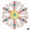 Kerstversiering Sneeuwvlokken Wit Rood 17 x 6 x 17 cm (8 Stuks)