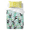 Kussensloop HappyFriday Moshi Moshi Panda garden blue Multicolour 50 x 75 cm