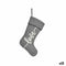 Kerstversiering Love Kerstsok Grijs Stof 28 x 4 x 46 cm (12 Stuks)