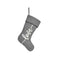 Kerstversiering Love Kerstsok Grijs Stof 28 x 4 x 46 cm (12 Stuks)